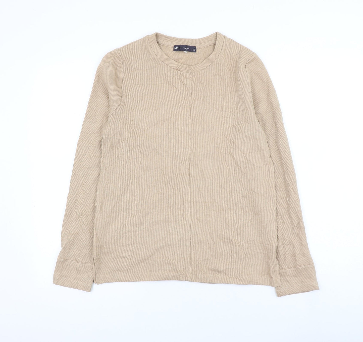 Womens UK Size 8 Marks and Spencer Beige Pullover Jumper