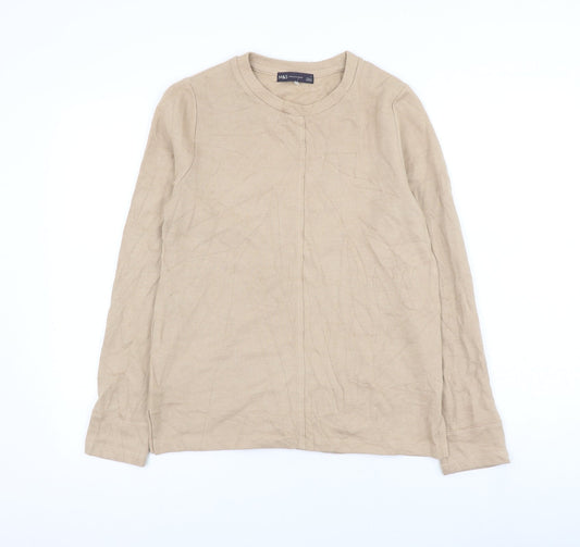 Womens UK Size 8 Marks and Spencer Beige Pullover Jumper