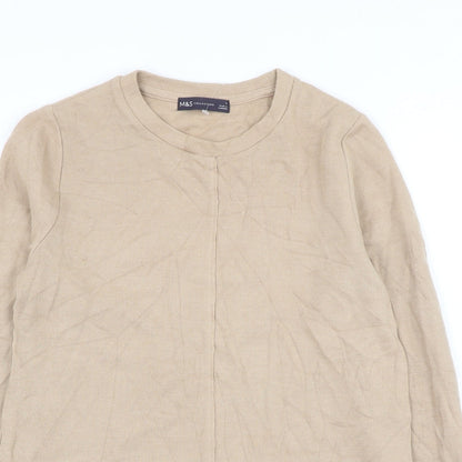 Womens UK Size 8 Marks and Spencer Beige Pullover Jumper