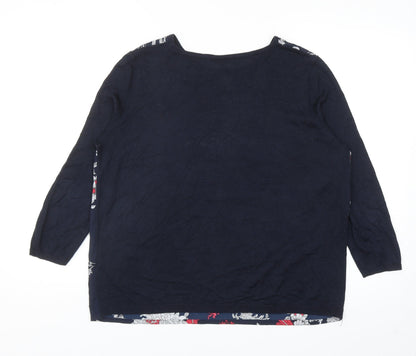 Womens UK Size L Warehouse Blue Pullover Jumper