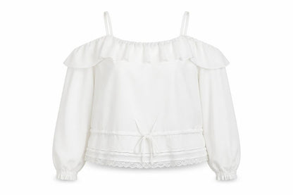 Womens UK Size 6 Preworn White Basic Blouse