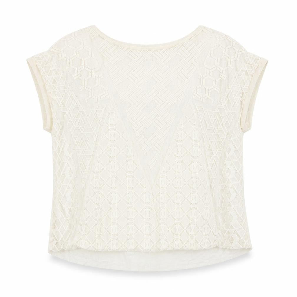 Womens UK Size S Zara Ivory Basic Blouse