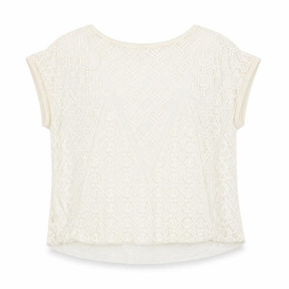Womens UK Size S Zara Ivory Basic Blouse