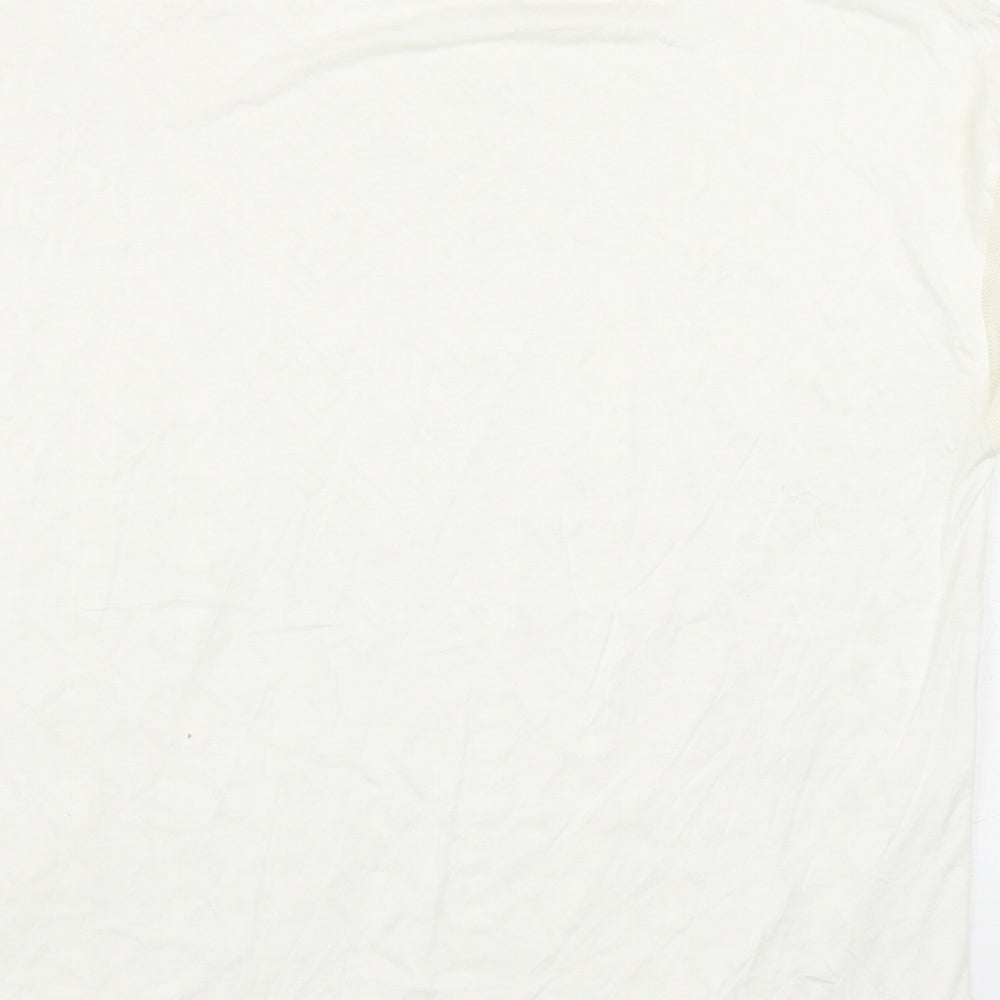 Womens UK Size S Zara Ivory Basic Blouse