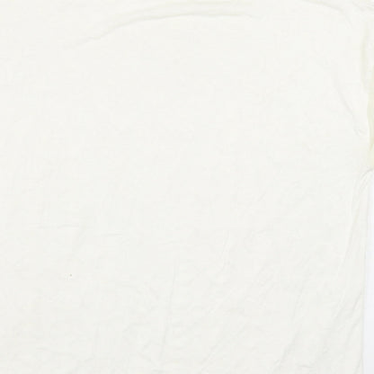Womens UK Size S Zara Ivory Basic Blouse