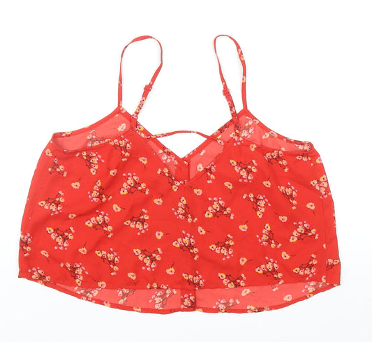 Womens UK Size 14 ASOS Red Camisole Tank