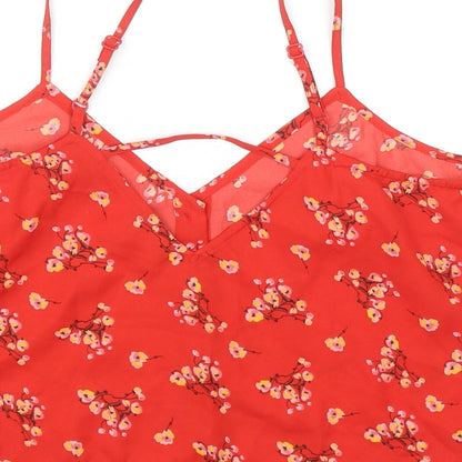 Womens UK Size 14 ASOS Red Camisole Tank