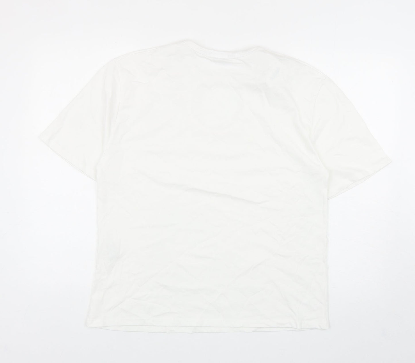 Womens UK Size M Zara White Basic T-Shirt