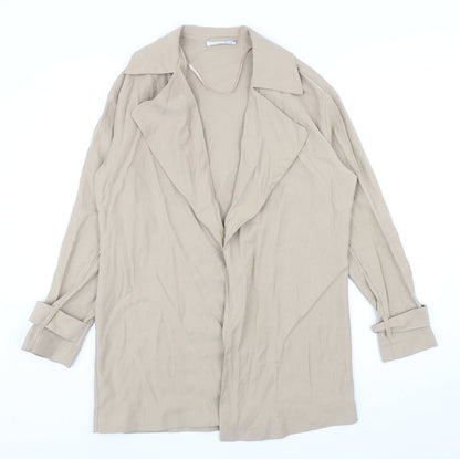Primark Womens Beige Overcoat Coat Size 8