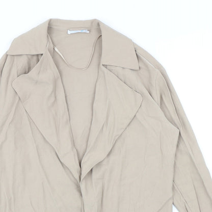 Primark Womens Beige Overcoat Coat Size 8