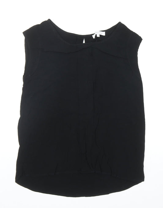 Womens UK Size M Second Female Black Basic Blouse