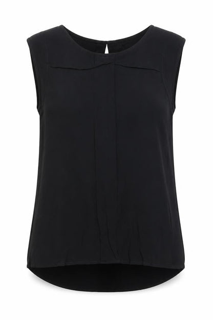 Womens UK Size M Second Female Black Basic Blouse