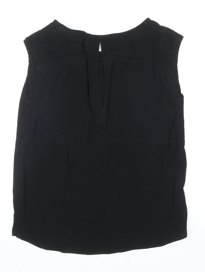 Womens UK Size M Second Female Black Basic Blouse
