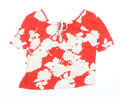 Womens UK Size 16 NEXT Red Basic Blouse