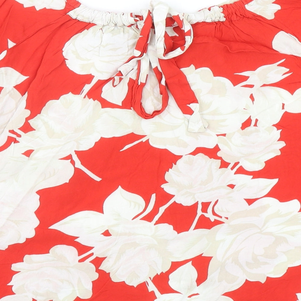 Womens UK Size 16 NEXT Red Basic Blouse