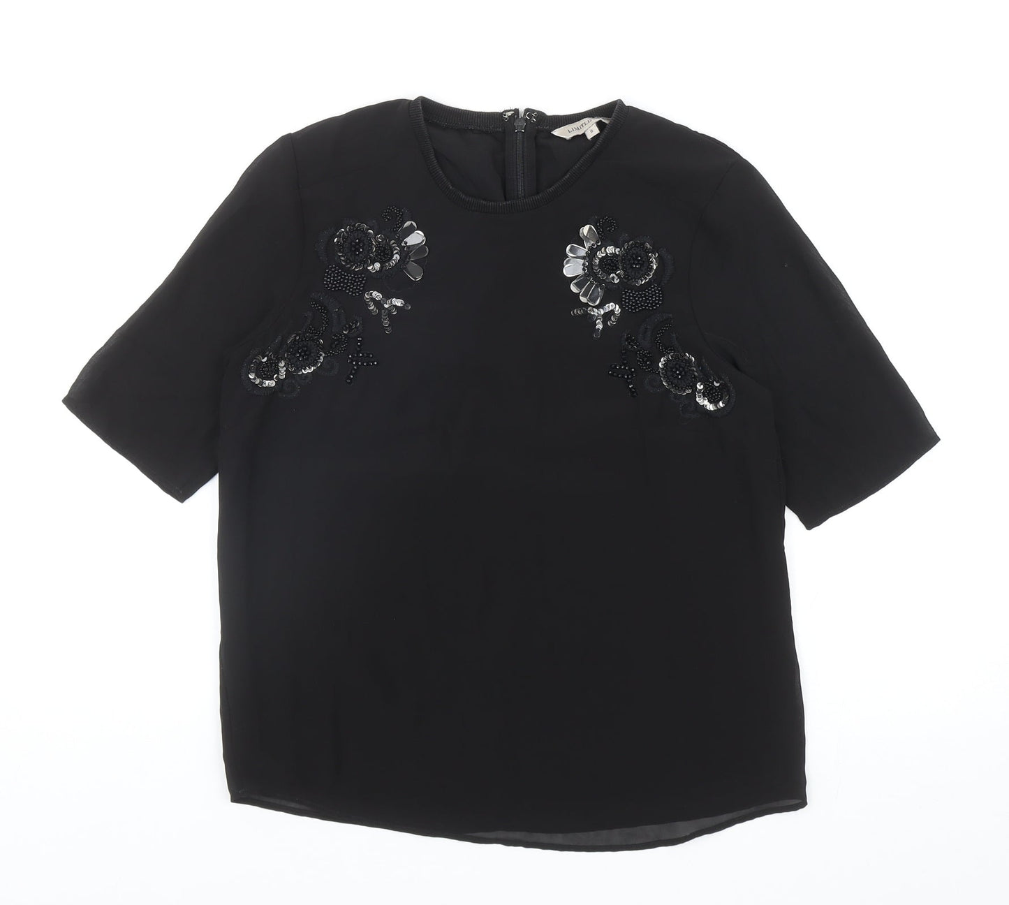 Womens UK Size 8 Marks and Spencer Black Basic Blouse