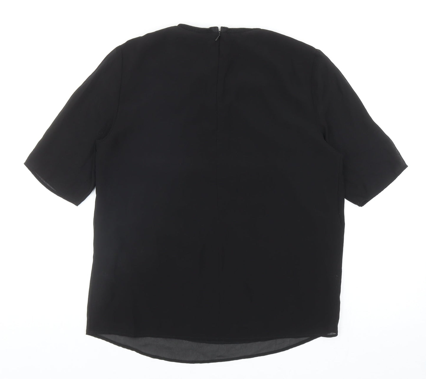 Womens UK Size 8 Marks and Spencer Black Basic Blouse