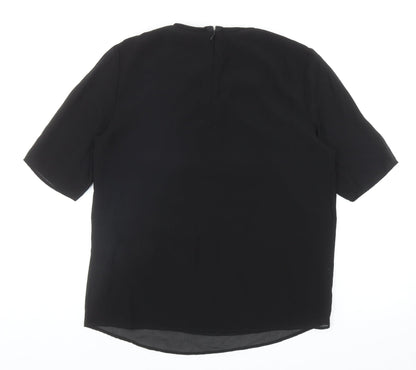 Womens UK Size 8 Marks and Spencer Black Basic Blouse