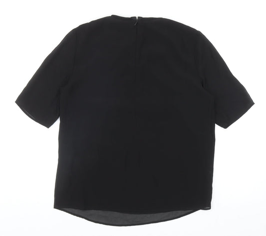 Womens UK Size 8 Marks and Spencer Black Basic Blouse