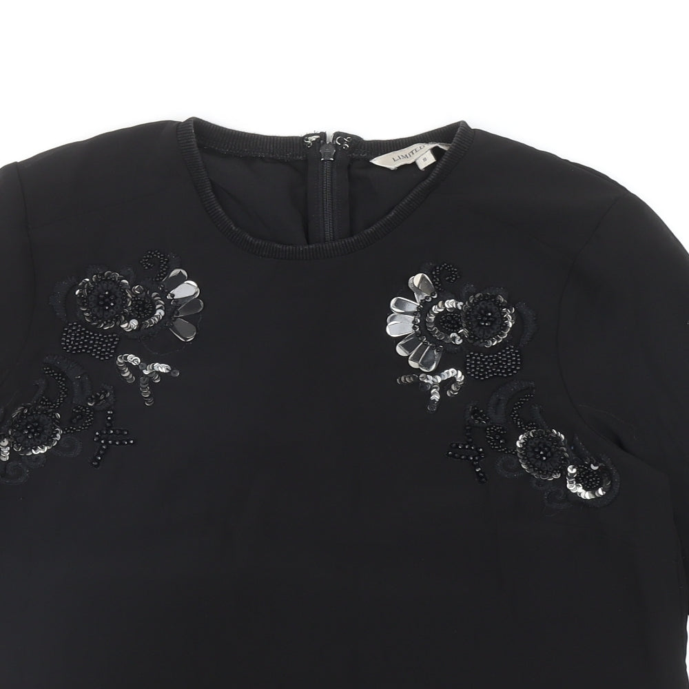Womens UK Size 8 Marks and Spencer Black Basic Blouse