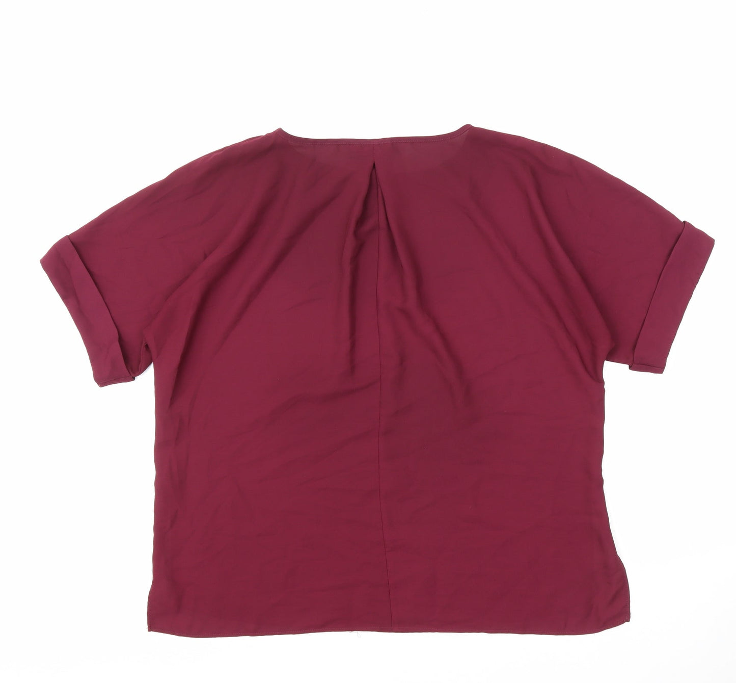 Womens UK Size 14 ASOS Purple Basic Blouse