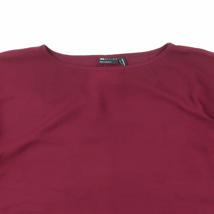 Womens UK Size 14 ASOS Purple Basic Blouse
