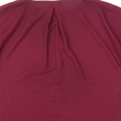 Womens UK Size 14 ASOS Purple Basic Blouse