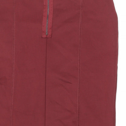 FOREVER 21 Womens Brown Polyester Mini Skirt Size S Zip