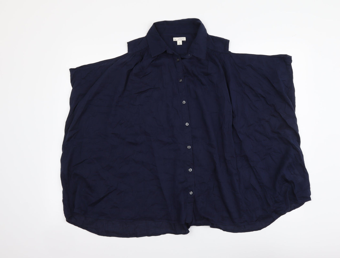 Womens UK Size S Gap Blue Basic Blouse