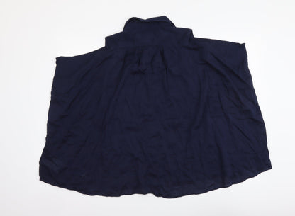 Womens UK Size S Gap Blue Basic Blouse