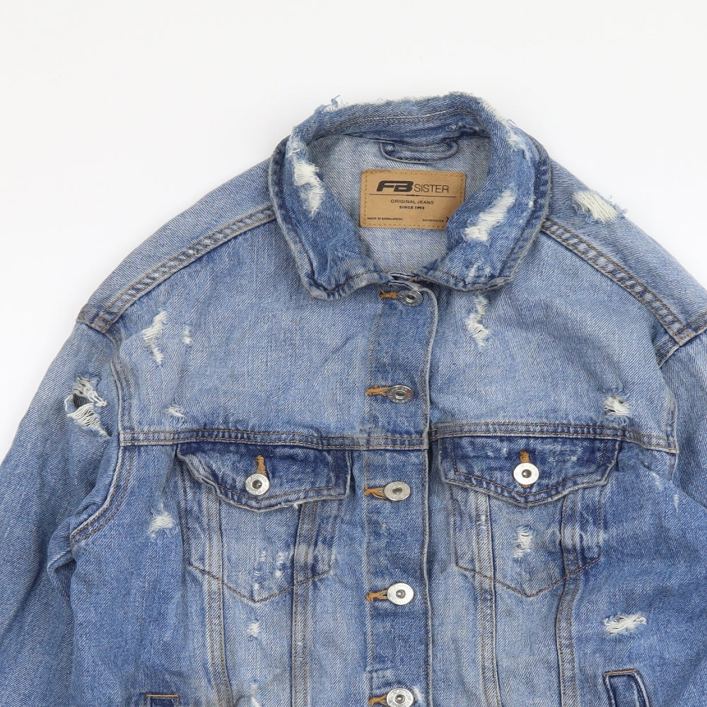 Womens UK Size XS FB sister Blue Jacket