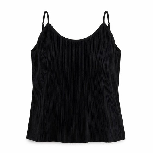 Jasmine & Juliana Womens Black Polyester Camisole Tank Size XL V-Neck