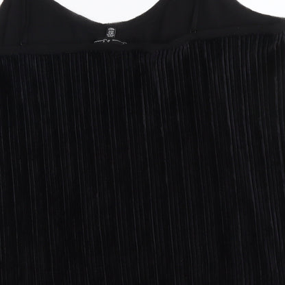 Jasmine & Juliana Womens Black Polyester Camisole Tank Size XL V-Neck