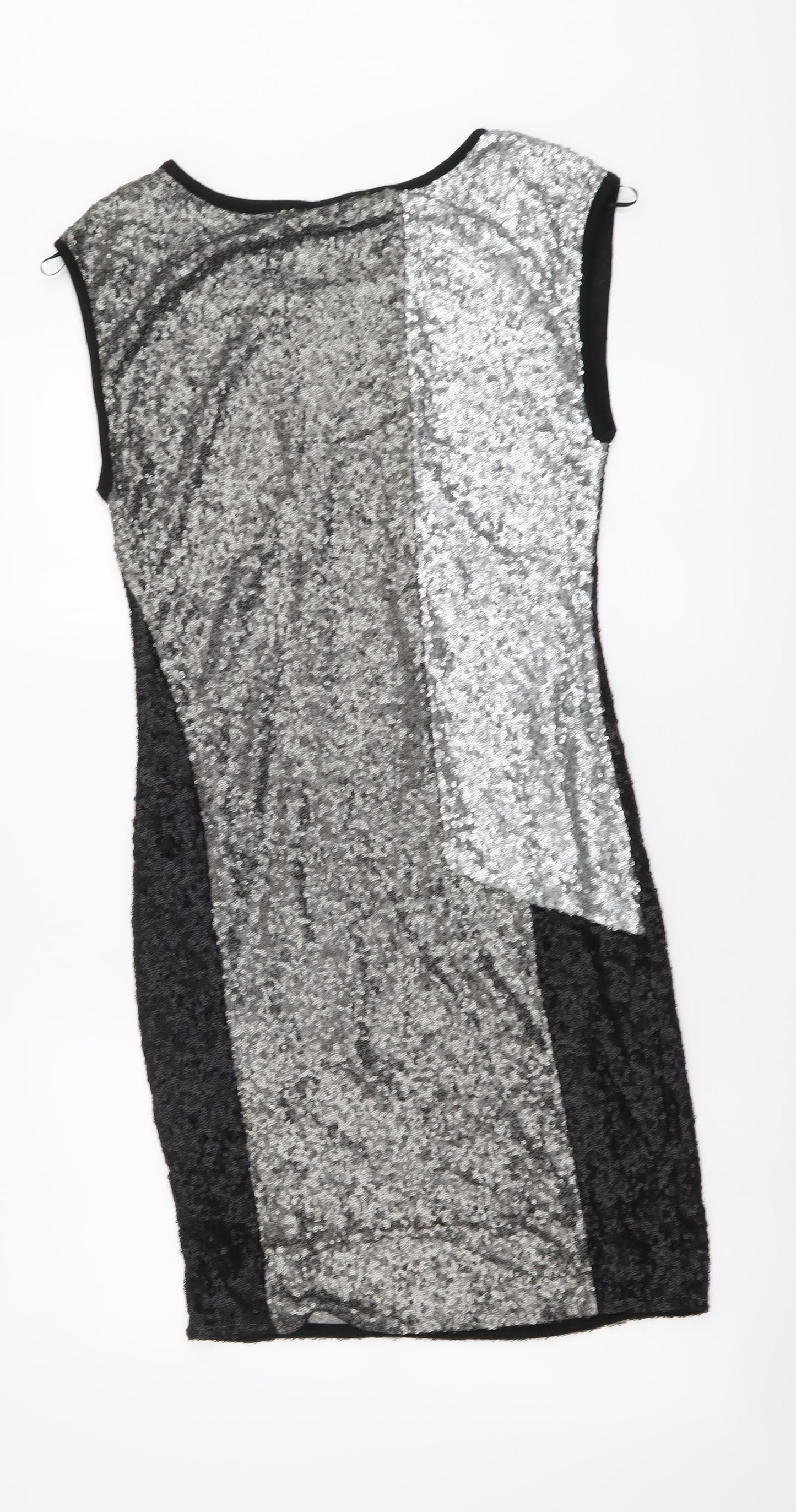 Second Female Womens Silver Polyester A-Line Size XS Round Neck Pullover