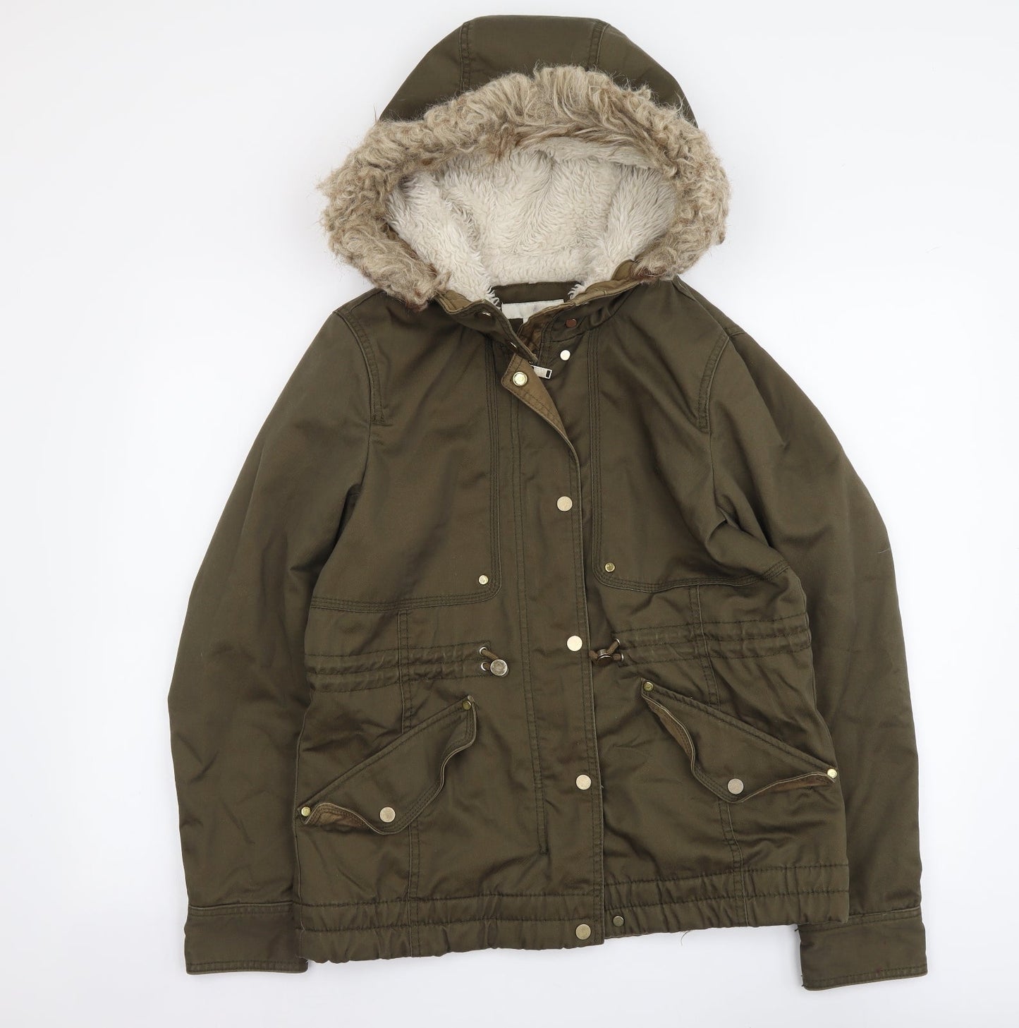 Womens UK Size M H&M Green Jacket