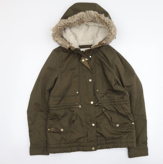 Womens UK Size M H&M Green Jacket