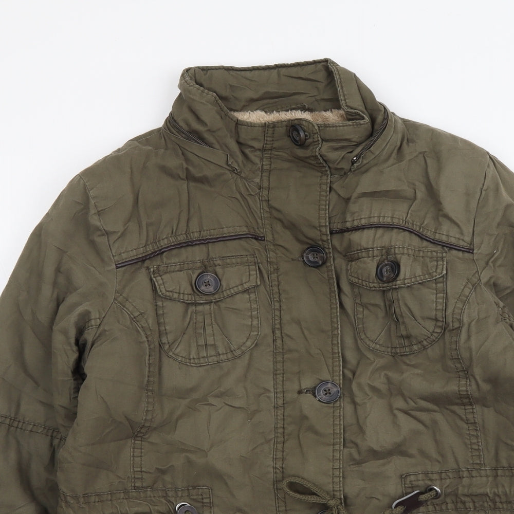 YMI Womens Green Jacket Size M Zip