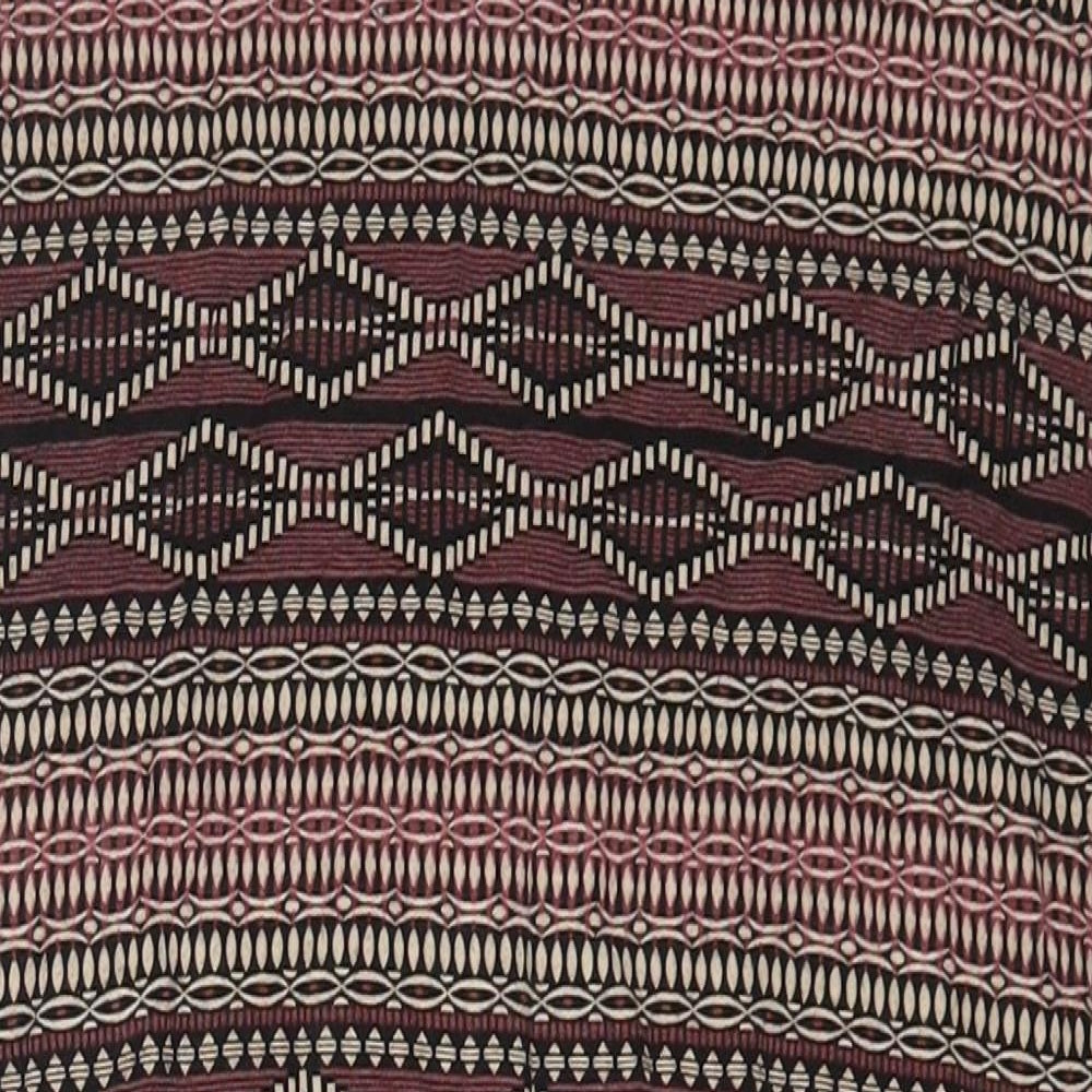 Dorothy Perkins Womens Multicoloured Geometric Viscose A-Line Skirt Size 8