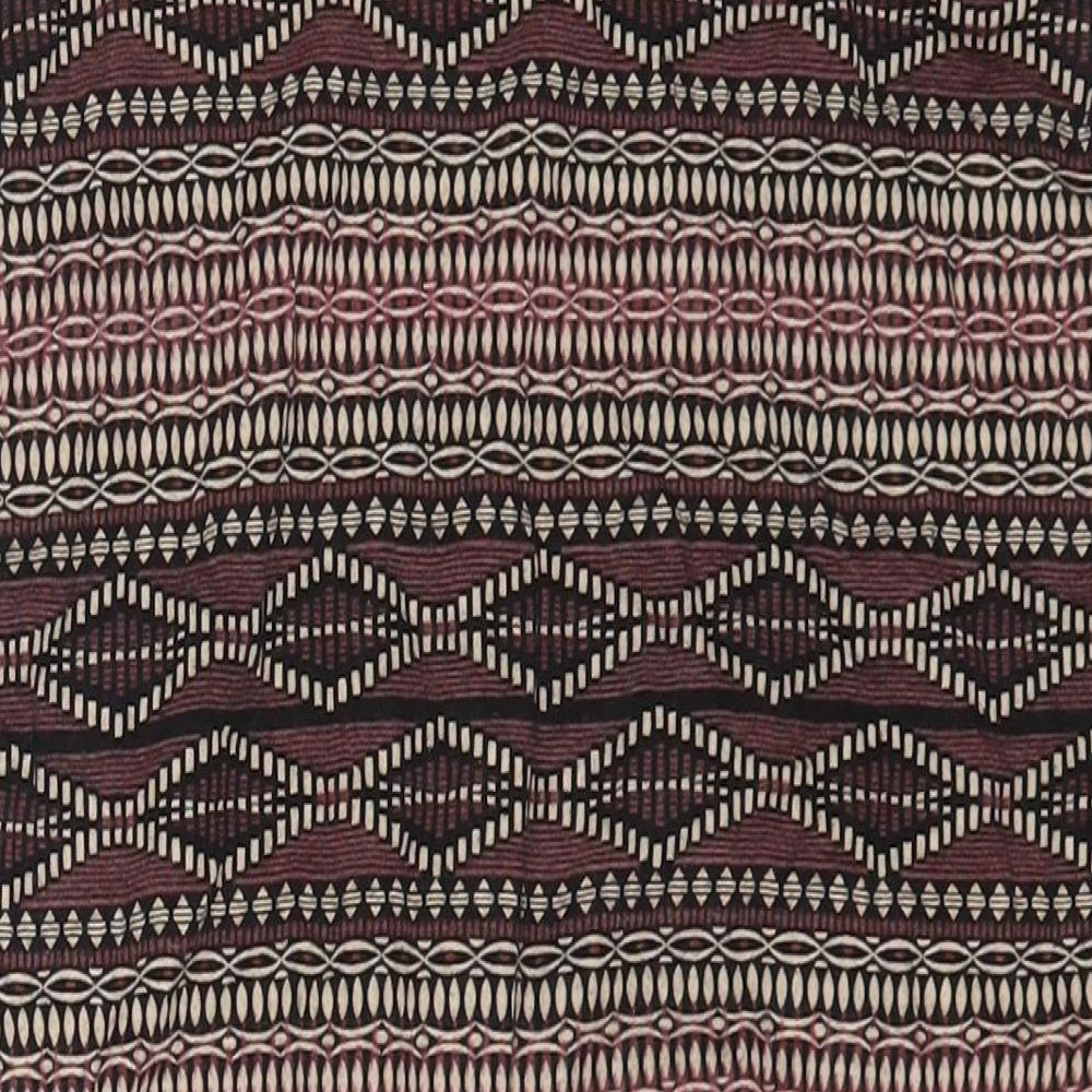 Dorothy Perkins Womens Multicoloured Geometric Viscose A-Line Skirt Size 8