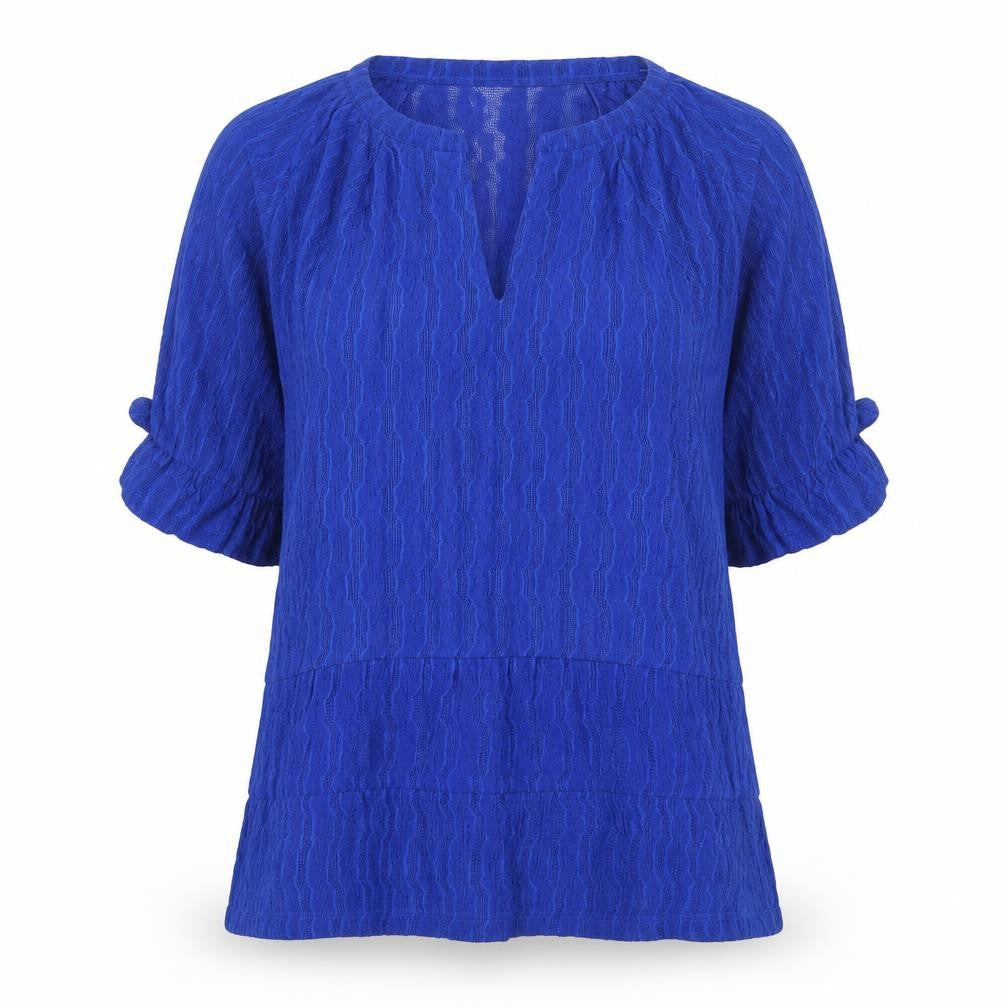 Womens UK Size 8 Phase Eight Blue Basic T-Shirt
