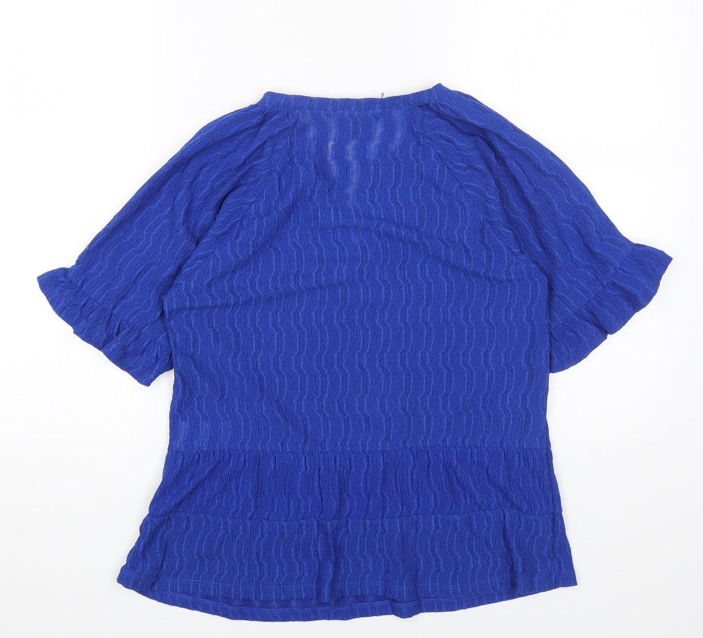 Womens UK Size 8 Phase Eight Blue Basic T-Shirt