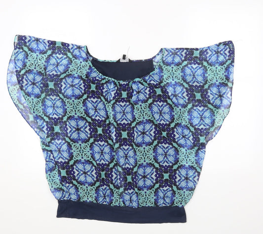Womens UK Size 12 Monsoon Multicoloured Basic T-Shirt