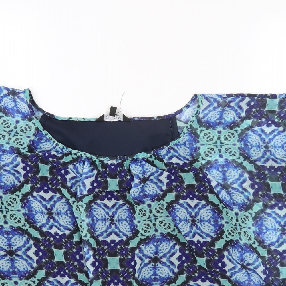 Womens UK Size 12 Monsoon Multicoloured Basic T-Shirt