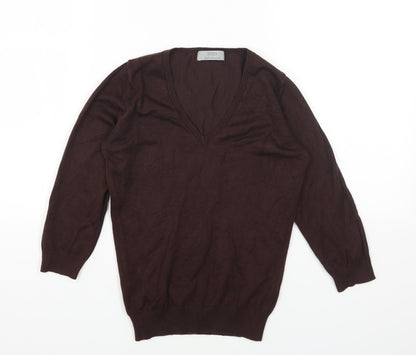 Womens UK Size 8 Marks and Spencer Brown Pullover Jumper