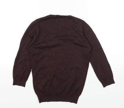 Womens UK Size 8 Marks and Spencer Brown Pullover Jumper