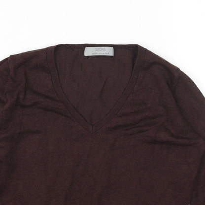 Womens UK Size 8 Marks and Spencer Brown Pullover Jumper