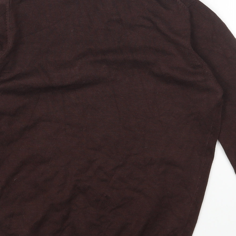 Womens UK Size 8 Marks and Spencer Brown Pullover Jumper