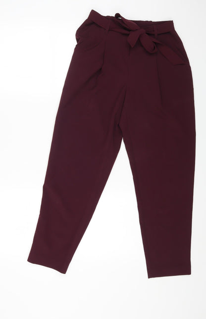 Womens UK Size 8 New Look Regular Fit  Purple Trousers