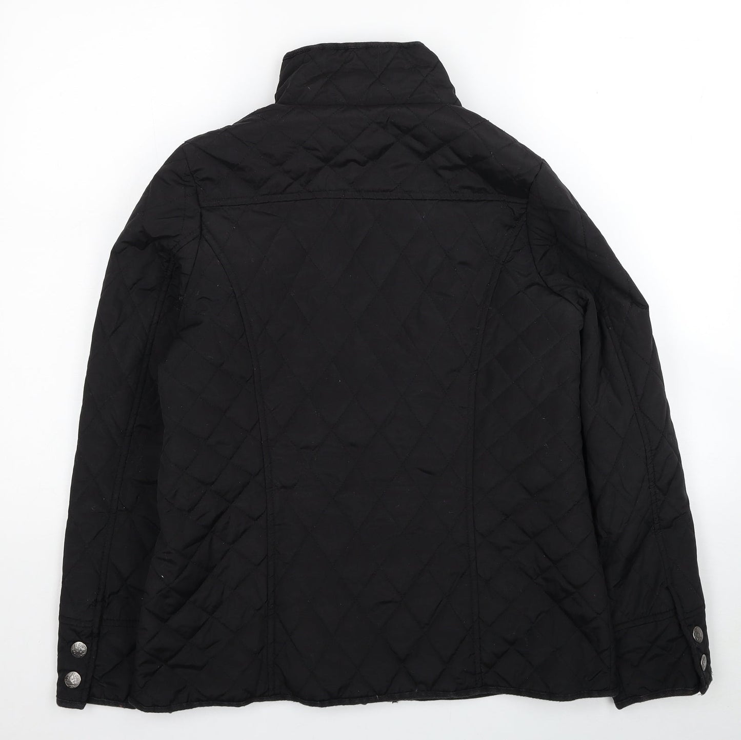 Womens UK Size 12 DASH Black Quilted Coat