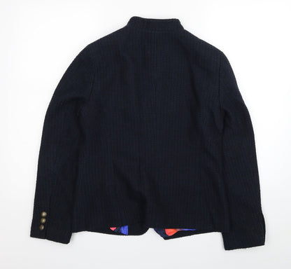 Womens UK Size 10 Per Una Blue Pea Coat